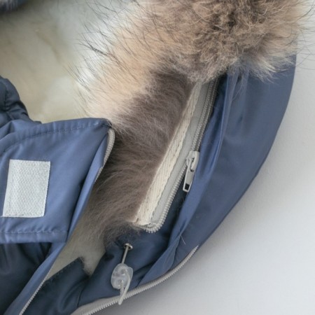 Set for Winter Kinderlitto "Scandinavia", 5 items, height 56-62 cm, dark blue color-2