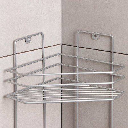 Corner regiment 3-tier "trapezoid", 25 × 18 × 62 cm, color chromium-3