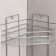 Corner regiment 3-tier "trapezoid", 25 × 18 × 62 cm, color chromium