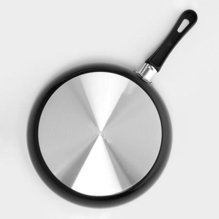 Pan PROMO, D = 26 cm, glass cover, anti -stick coating, black color-5