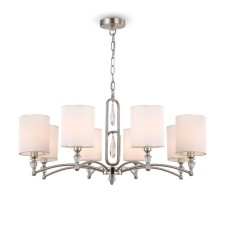 Suspended lamp Freya FR1007PL-08N Riverside, 860x860x1425 mm, E14, 8x40W, Nickel color