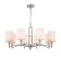 Suspended lamp Freya FR1007PL-08N Riverside, 860x860x1425 mm, E14, 8x40W, Nickel color