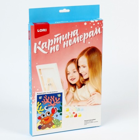 Picture on numbers for kids "Funny crab"-3