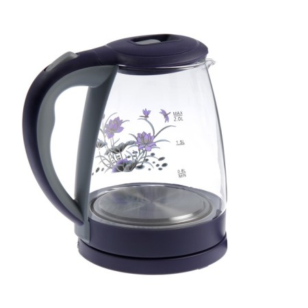 Electric kettle Energy E-287, glass, 2 l, 1500 watts, backlight, blue-2