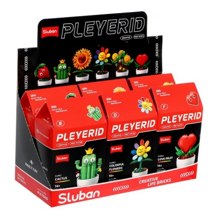 Designer "Flowers in a pot", 6 species, mix-10