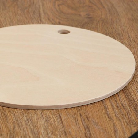 Wooden cutting board "Circle with a pen", 25 × 25 × 0.6 cm-1