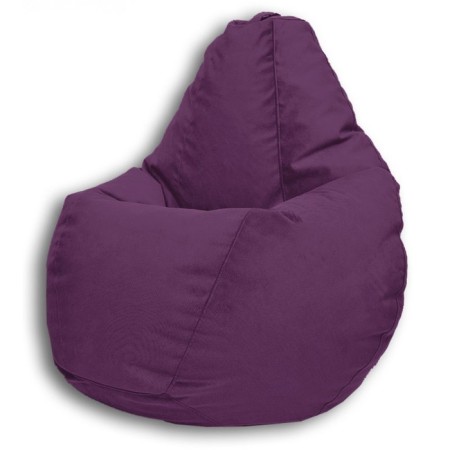 The hand-bag “Pear” is positive Real a, size L, diameter 80 cm, height 100 cm, velor, purple color-1