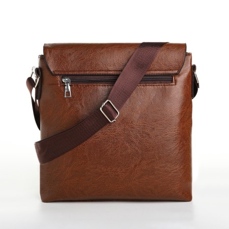 Male bag, brown color-3