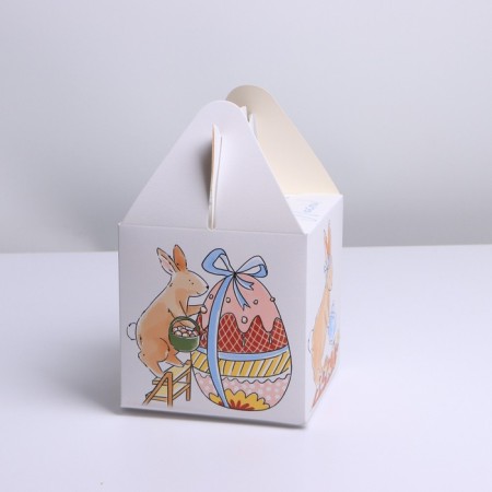 Confectionery box, packaging, "Happy Easter", 14 x 14 x 14 cm-1