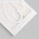 Gift package with a curly window, 25 x 18 x 35 cm, white