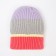 Hat for girls, gray/coral color, size 52-54