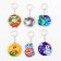 Wooden keychain "The best year", a mix of 6 pieces