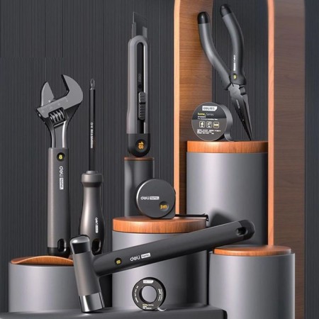 Deli manual tool "Home Series Black", CRV, 8 items-1