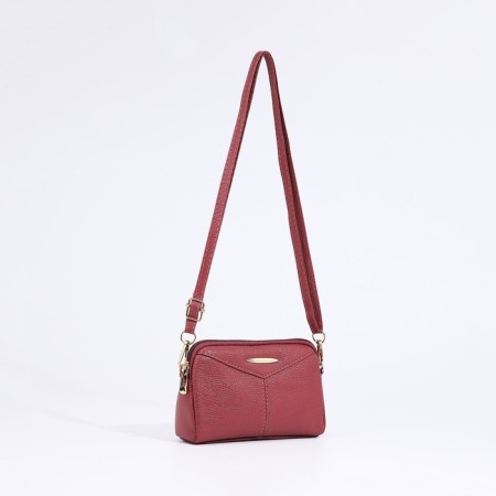 Bag Cross-Bodi with a zipper, pink color-3