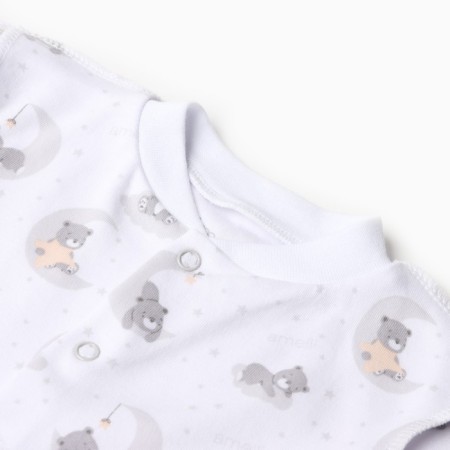 Overalls with closed handles, gray color, height 62 cm-1