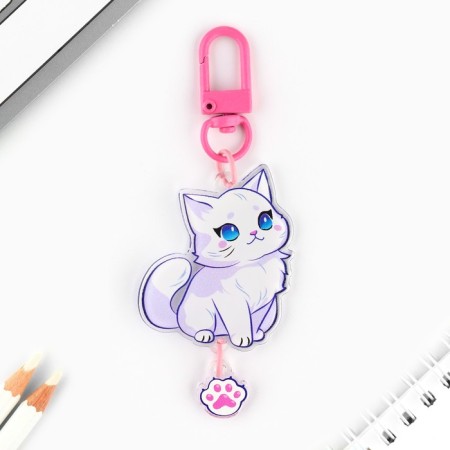 Key keychain children's "cat", 3.5 x 10 cm-1