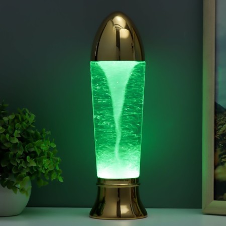 Lava-lamp "Whirlwind" LED from batteries 3haa USB gold 7x7x28cm-7