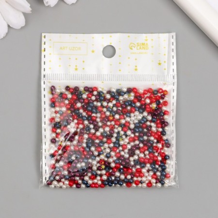 Beads for creativity plastic "mother -of -tones" set 15 grams d = 0.3 cm-3