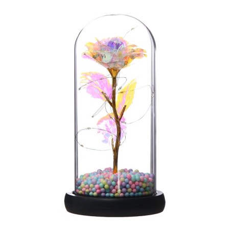 Nightlight "Bright flower" LED from batteries 3haaa 11x11x22 cm-6