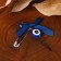 Bulak-cone "for the child", 3 cm, blue color in silver