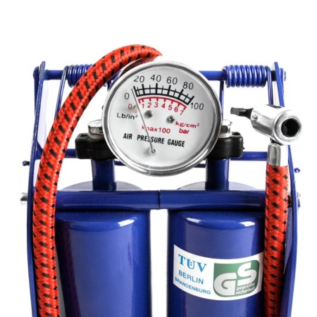 Necessary Cartage pump with a pressure gauge, 2 cylinders-2