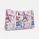 Cosmetic bag with lightning, pink/multi -colored color