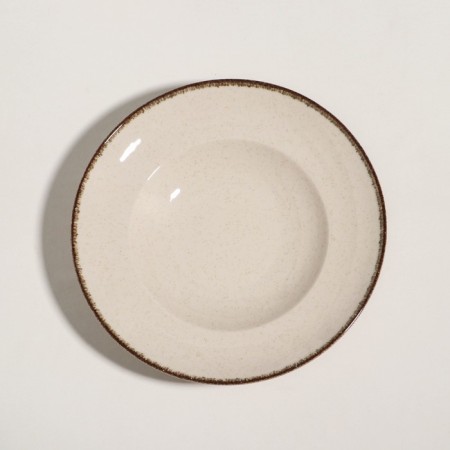 Deep plate "Pearl", d = 27 cm, 400 ml, beige, porcelain-1