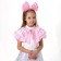 Carnival set "Doll", plush cape, rim, height 98-128 cm, pink
