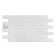 PVC panel Brick Snow White, 485x960