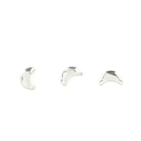 Rhinestones for nail design TNL "crescent", transparent, 10 pcs