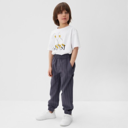 Pants for the boy KAFTAN, size 36 (134-140 cm), gray-1