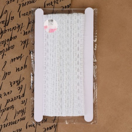 Capricon lace, 15 mm × 10 ± 1 m, white color-3
