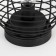 Night -bearing "Berymeli" from 3haa Black Black 15x15x19 cm Risalux