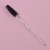 Brush for eyebrows and eyelashes, 10.8 cm, in case, black/transparent color