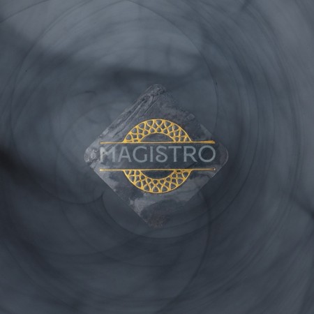 Dining plate Magistro "Virpool", D = 27.4 cm, glass, blue-4