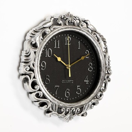 Wall clock, series: interior, "catage", discrete move, D-17 cm, 27 x 26 cm-1