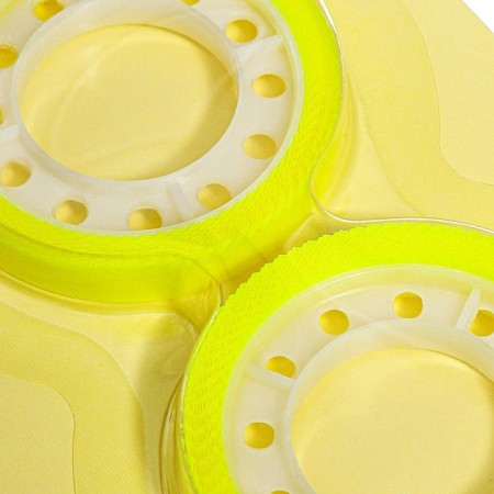 Set 2 pieces, adhesive tape textual (renamed) 75 mm x 10m, green fluorescent-4