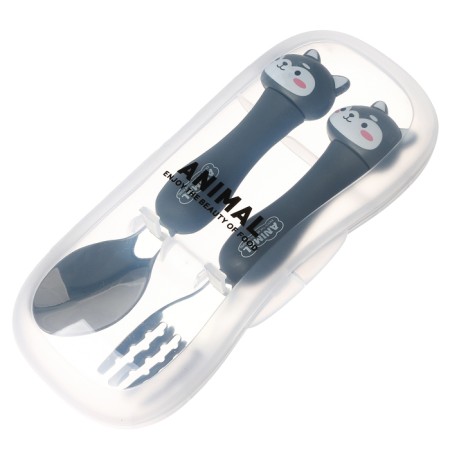 A set of children's cutlery in the case "Puppy", fork, spoon-9
