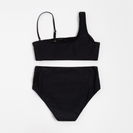 Female Separate swimsuit with minku inserts color black, size 48-9