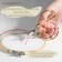 Scissors for needlework, mowed blade, 5 ", 12.5 cm, gold color