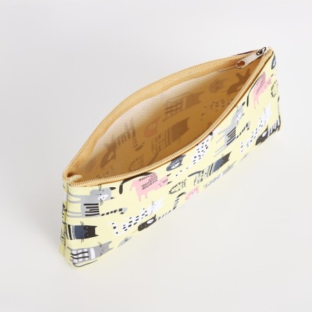 Lightning cosmetic bag, yellow color-2