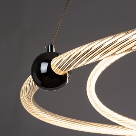 Suspension chandelier Arte Lamp Harley A2196SP-3CC, LED, 75 W, 80x80x120 cm, 9000 lm, remote control, chrome-1