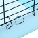 A cell for rabbits, guinea pigs "Pigger" No. 4 folding, 80 x 50 x 47 cm, turquoise