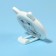 Pocket mirror "animals", d = 5.5 cm, white color