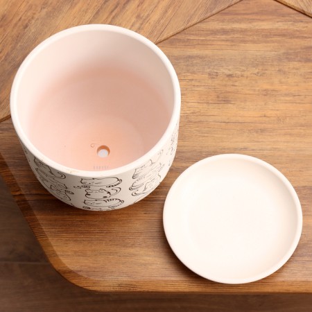 Pot Flower cats White BUY №3, 2.9 L, D - 19 cm-3