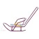 Puppet sledges with a pusher, amaranth color