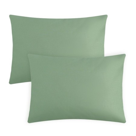 Set of pillowcases "Ethel" col. Green, 50x70 cm - 2 pcs, 100% cotton, calico