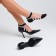 Women's socks glass minku color black, size 36-37 (23 cm)