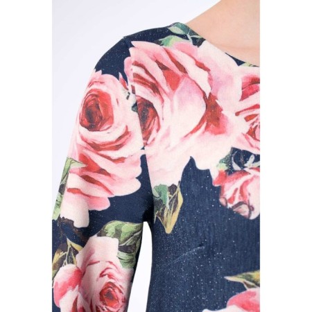 Female dress, size 44, blue color-4