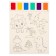 Coloring "World of Dinosaurs", 2 sheets, 6 colors of paint, brush